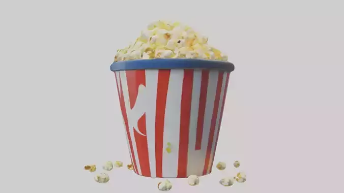 Cartoon Popcorn Bucket model