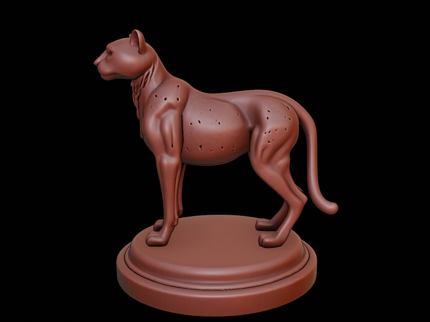 Cheetah Animal Figure Printable 3D print model_2