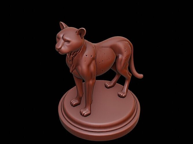 Cheetah Animal Figure Printable 3D print model