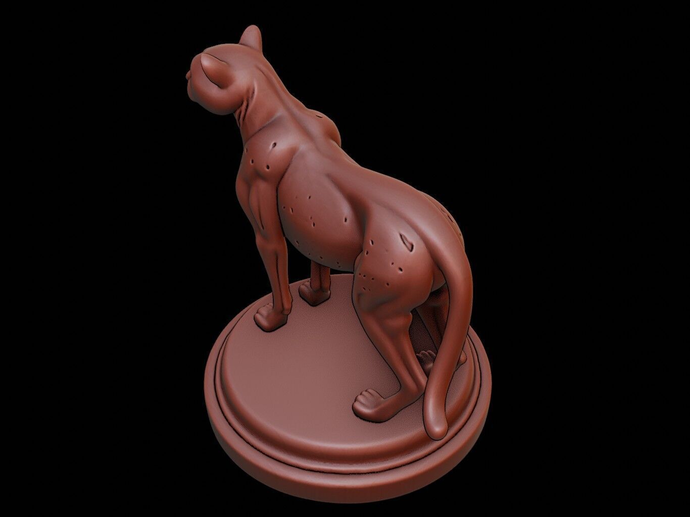 Cheetah Animal Figure Printable 3D print model_1