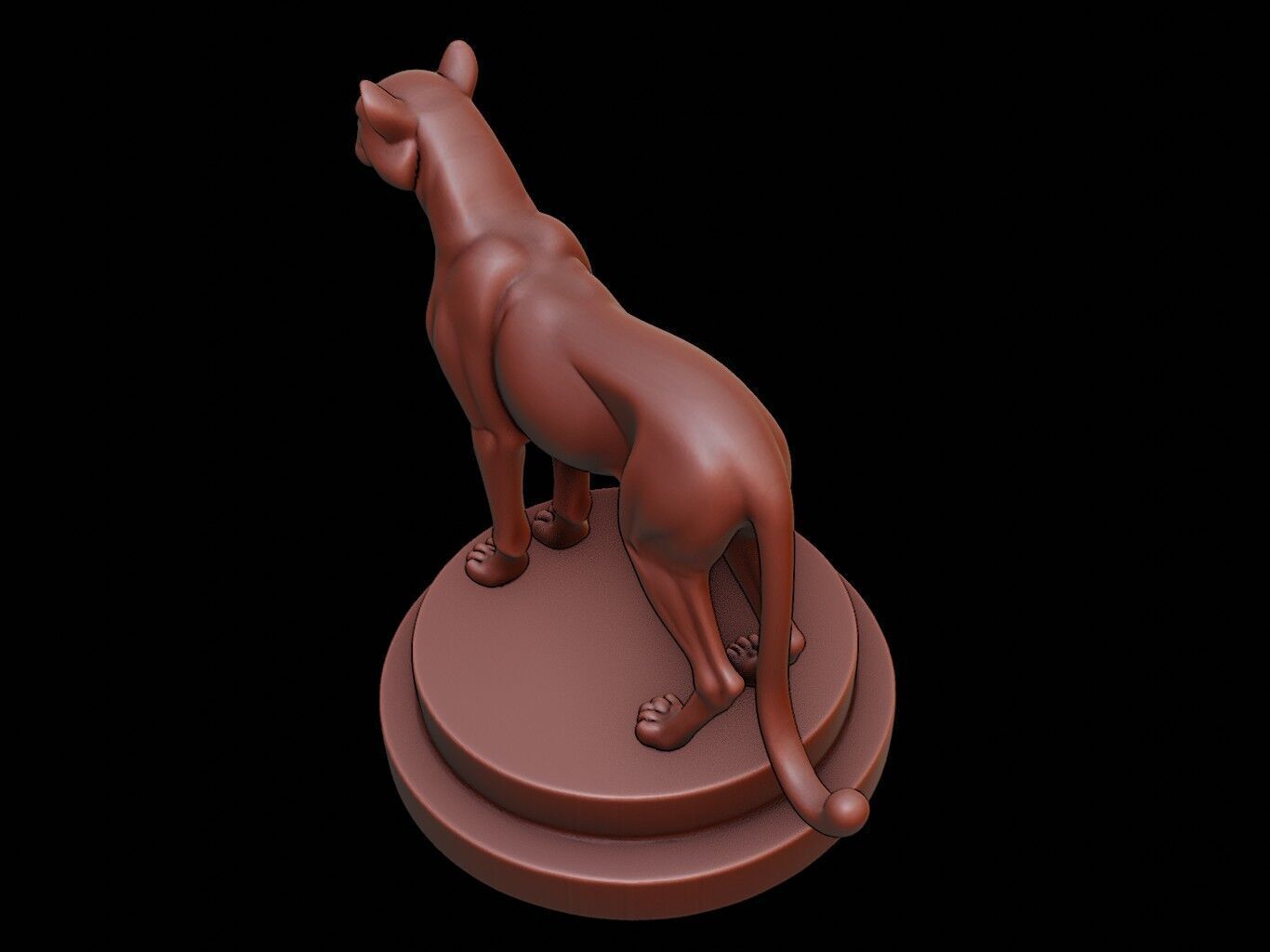 Cheetah Animal Figure Printable 3D print model_1
