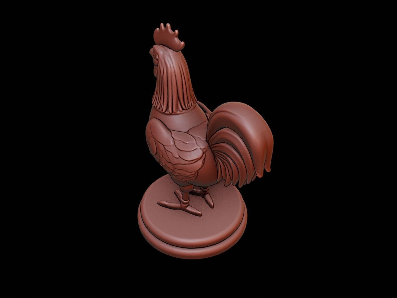 Chicken Animal Figure Printable 3D print model_1