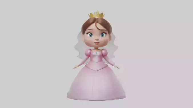 Cartoon Princess model 3D model