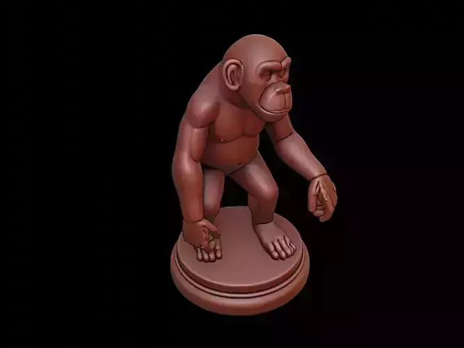 Chimpanzee Animal Figure Printable