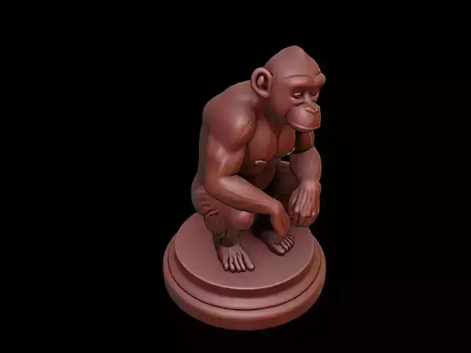 Chimpanzee Animal Figure Printable