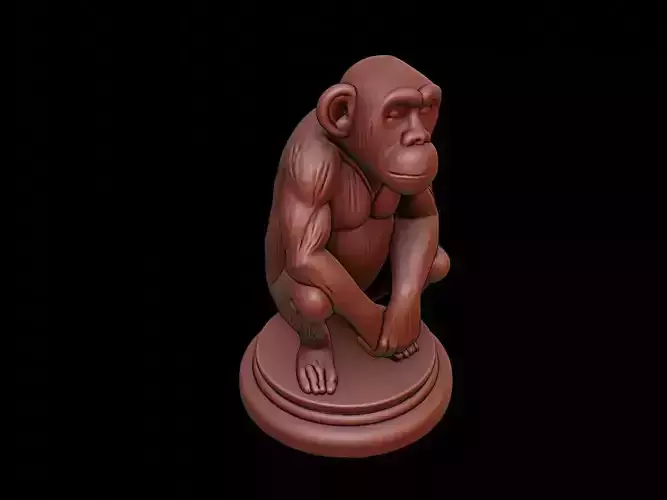 Chimpanzee Animal Figure Printable