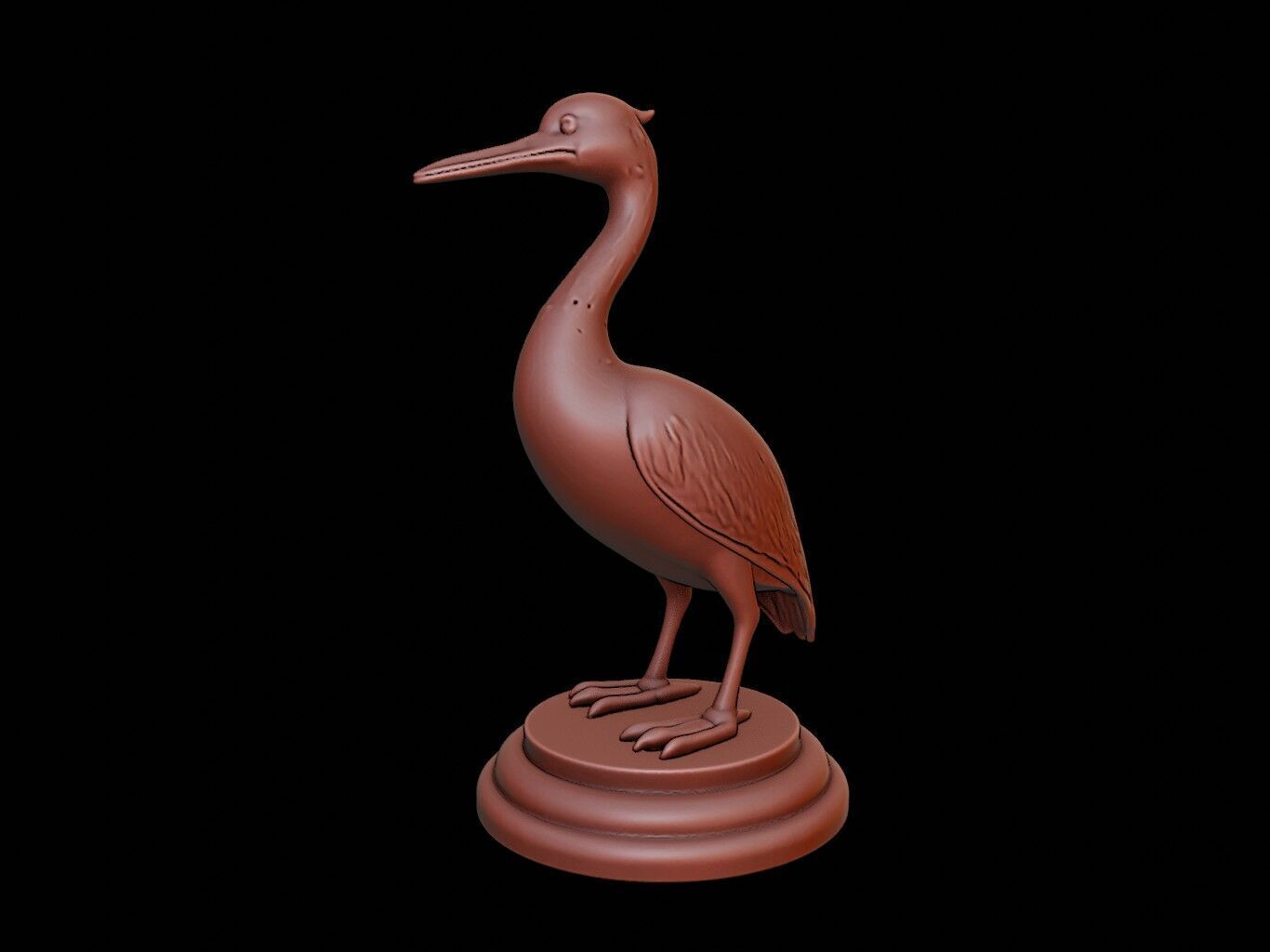 Cormorant Animal Figure Printable 3D print model_2