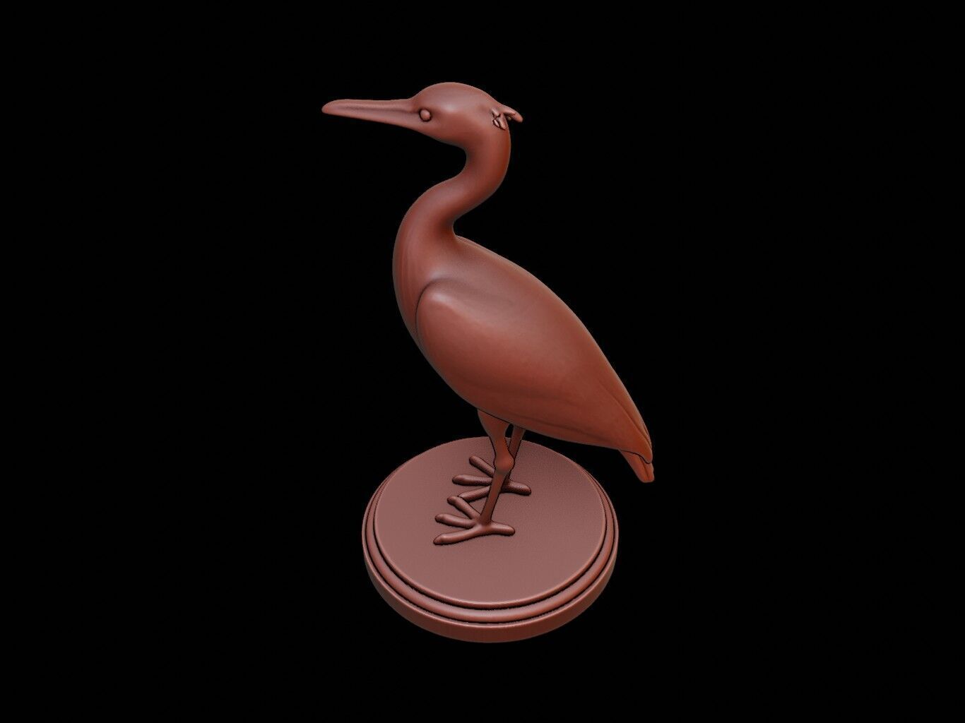 Cormorant Animal Figure Printable 3D print model_1