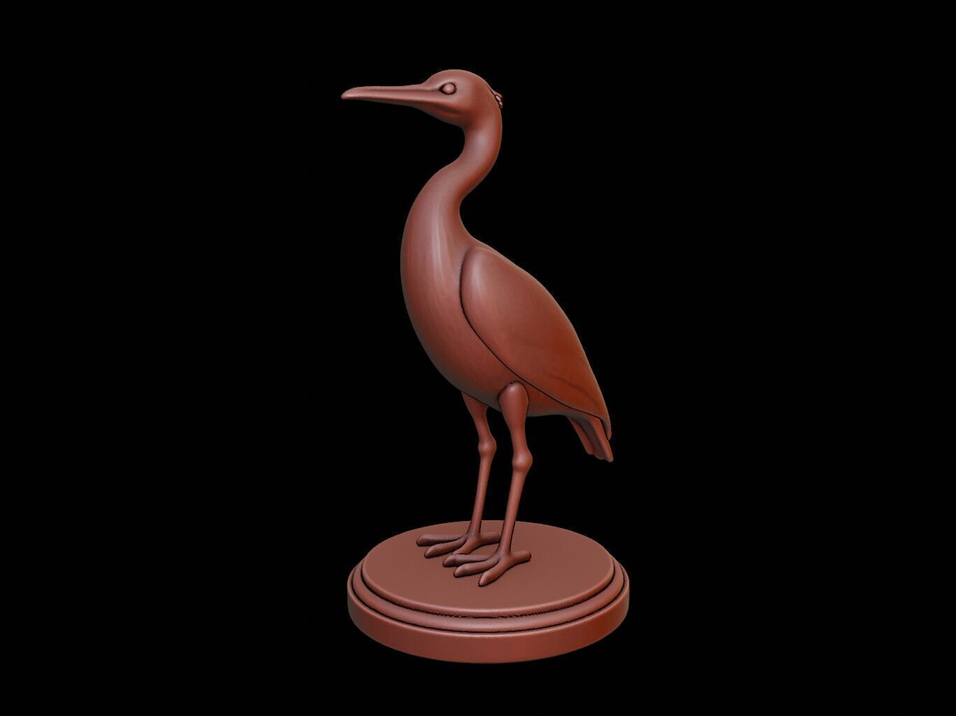 Cormorant Animal Figure Printable 3D print model_2