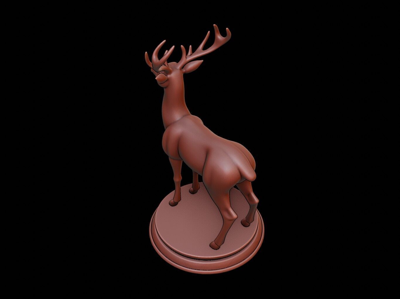 Deer Animal Figure Printable 3D print model_1