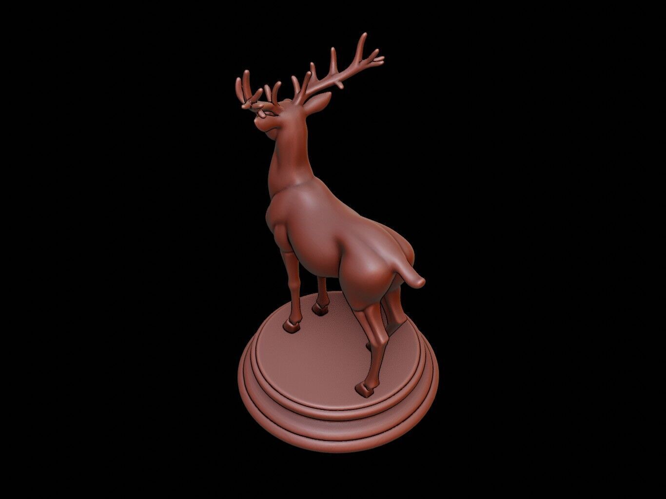 Deer Animal Figure Printable 3D print model_1