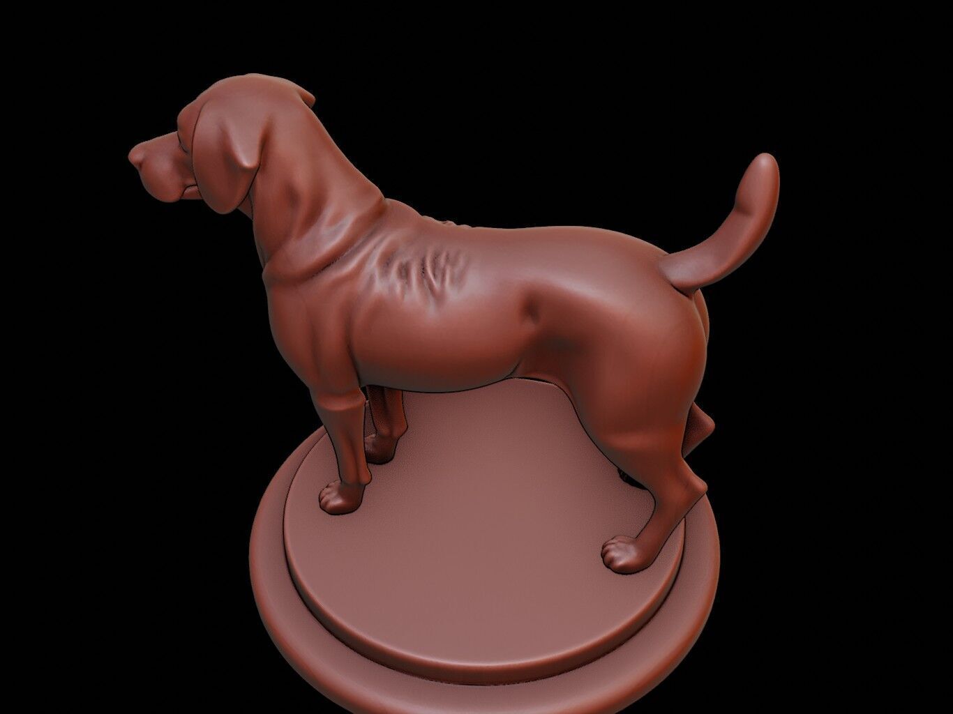 Dog Animal Figure Printable 3D print model_1