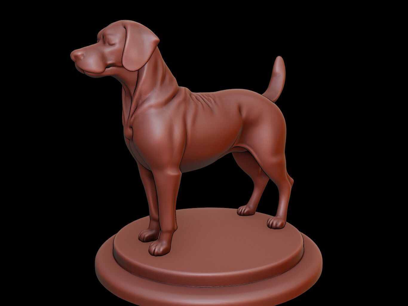 Dog Animal Figure Printable 3D print model_2
