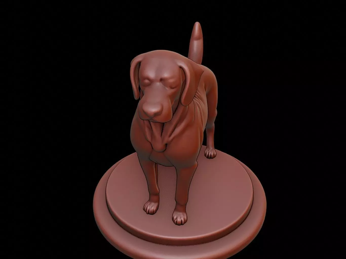 Dog Animal Figure Printable 3D print model_0