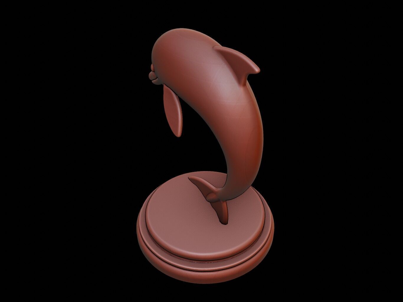 Dolphin Animal Figure Printable 3D print model_1