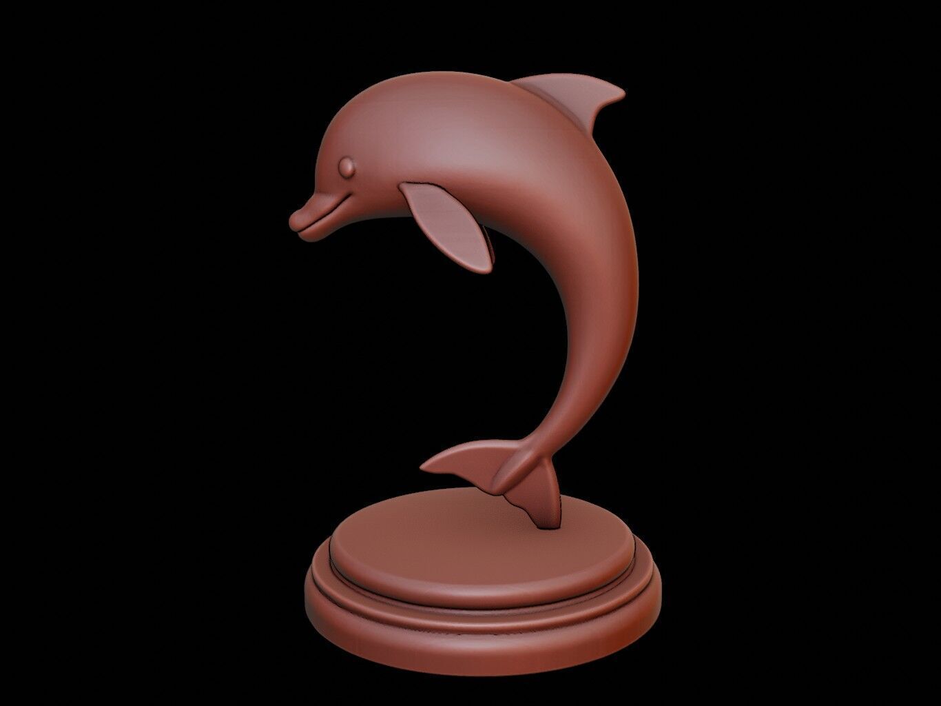 Dolphin Animal Figure Printable 3D print model_2