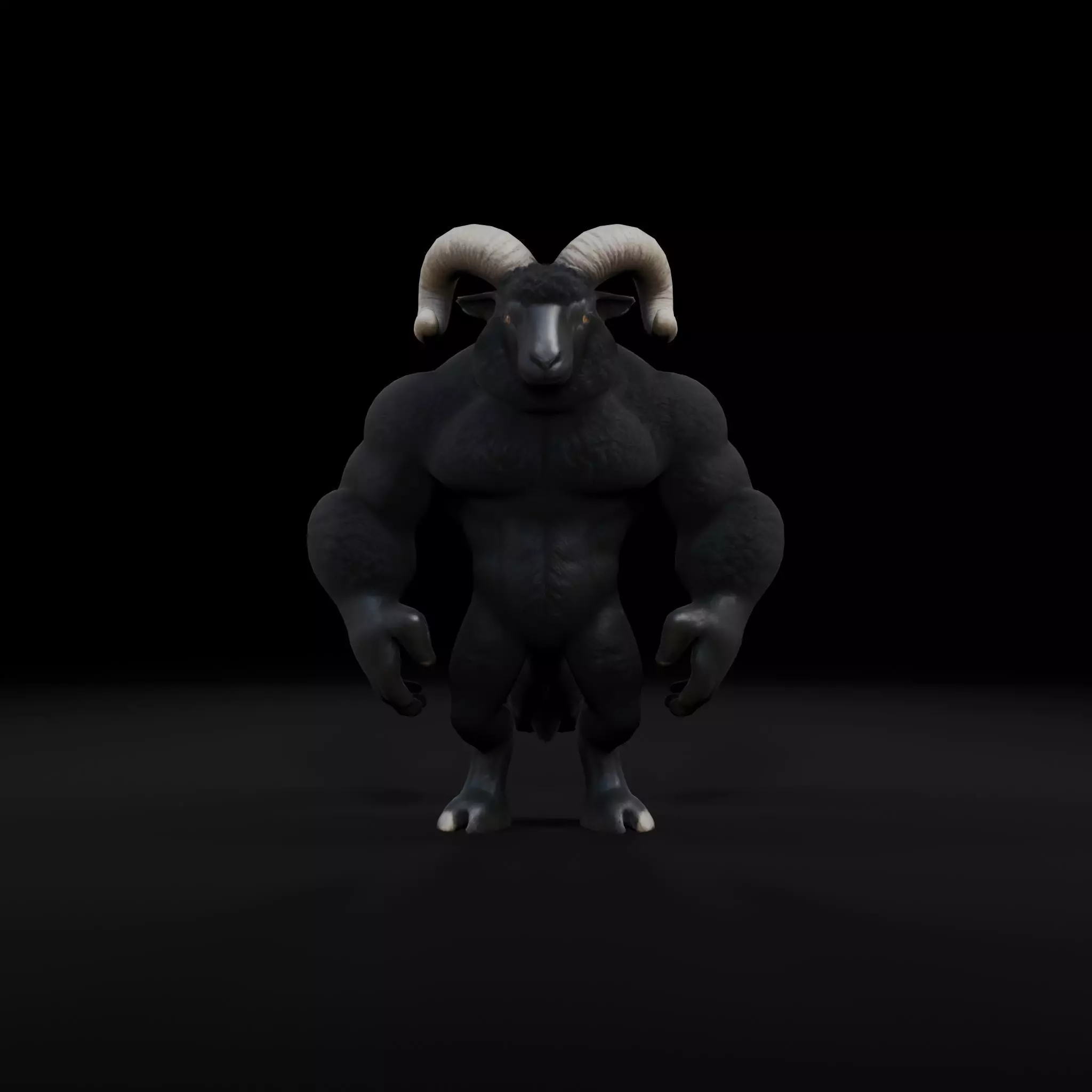 Anthropomorphic Rig-Ready Sheep - Low Poly Asset Low-poly 3D model