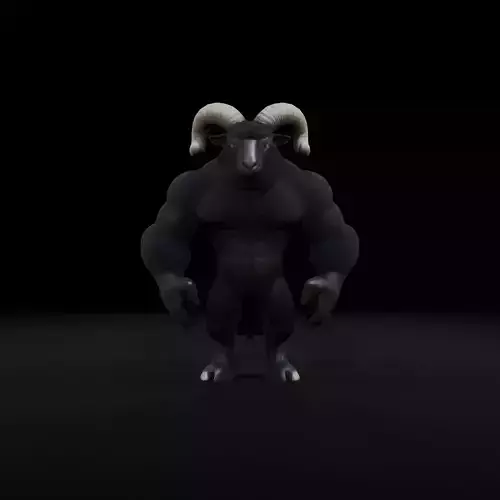 Anthropomorphic Rig-Ready Sheep - Low Poly Asset Low-poly 3D model
