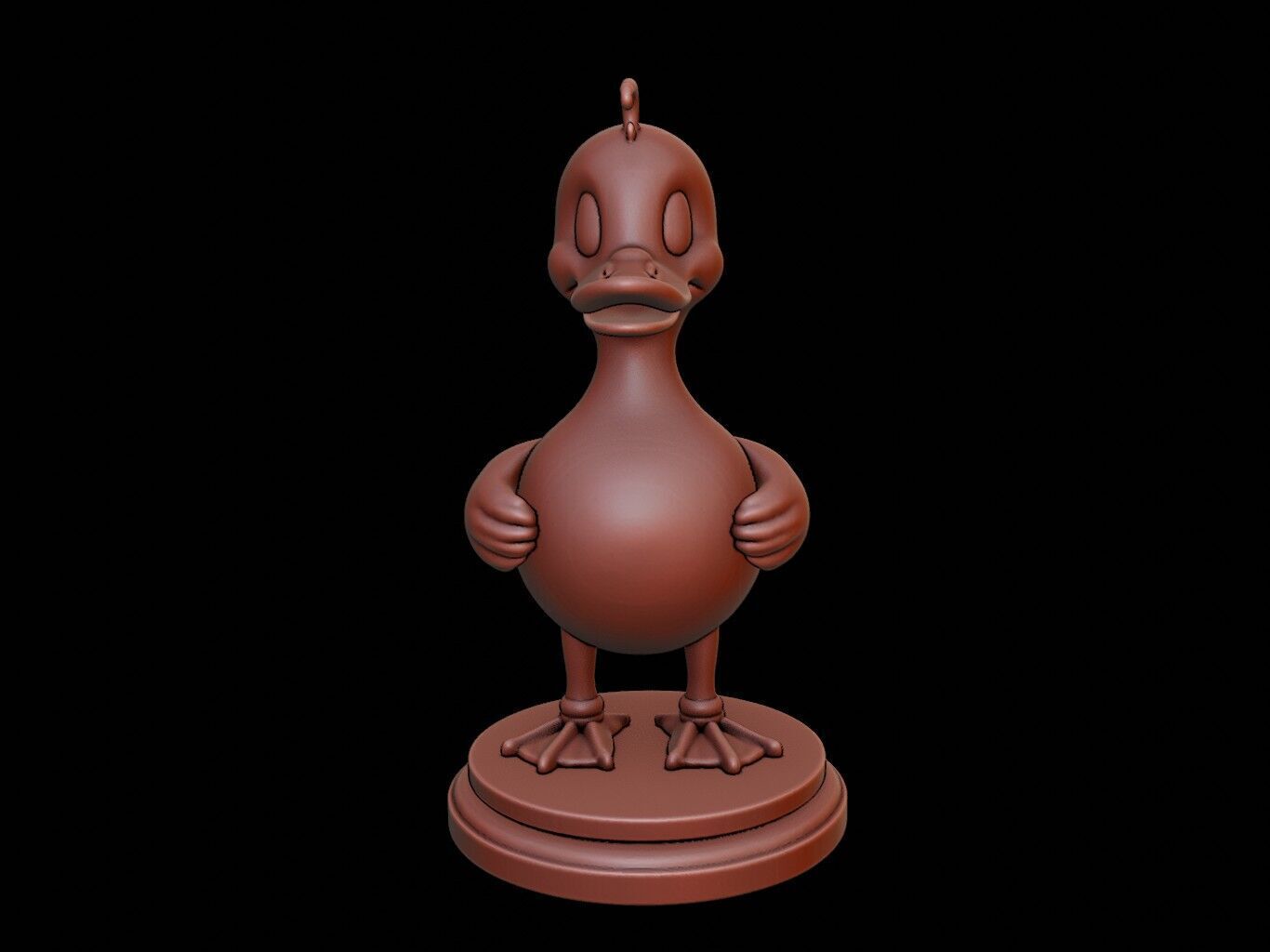 Duck Animal Figure Printable 3D print model_2