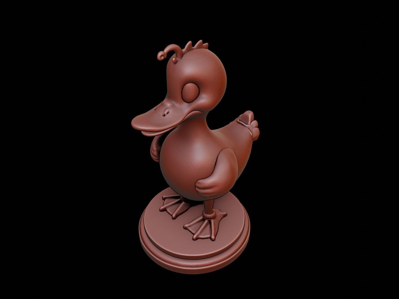 Duck Animal Figure Printable 3D print model_1