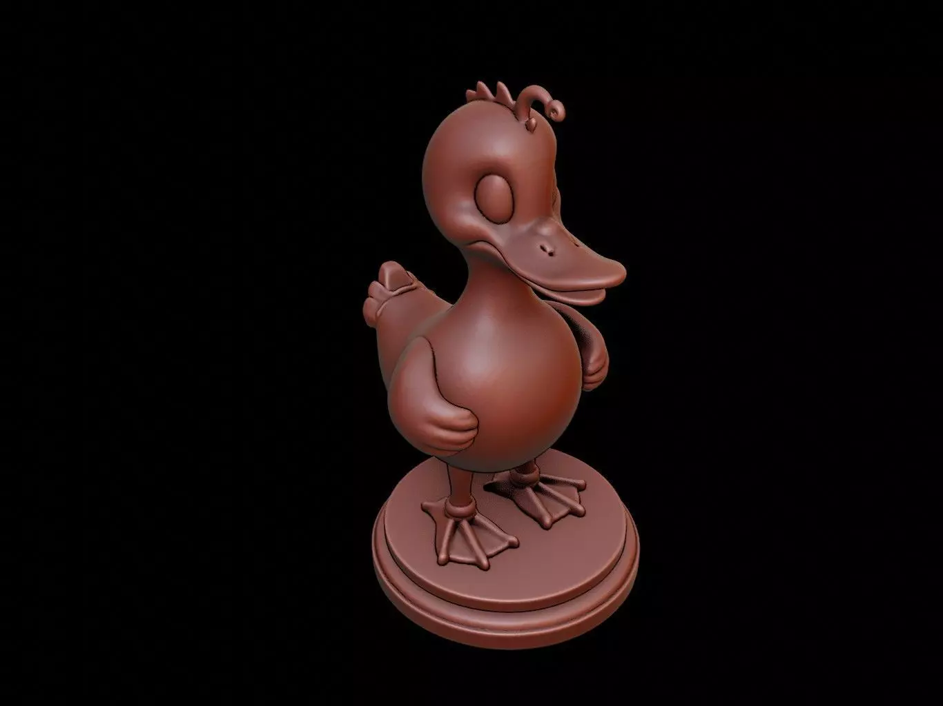 Duck Animal Figure Printable 3D print model_0