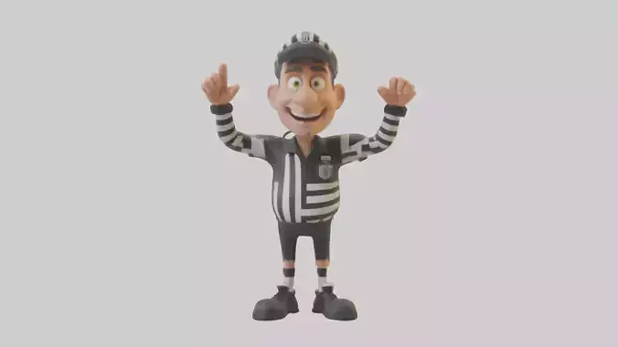 Cartoon Referee model 3D model