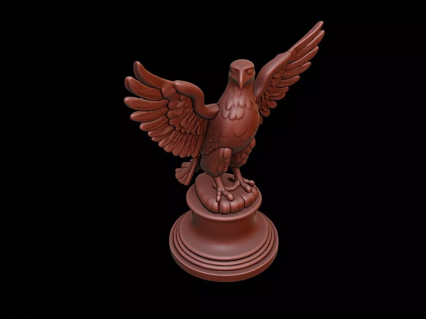 Eagle Animal Figure Printable 3D print model_0