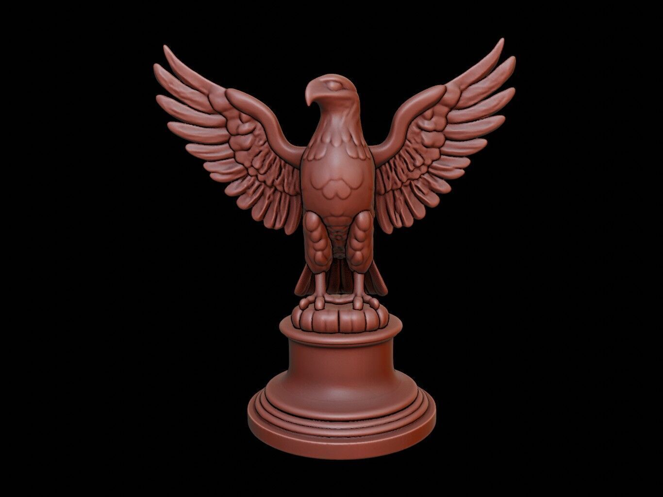 Eagle Animal Figure Printable 3D print model_2