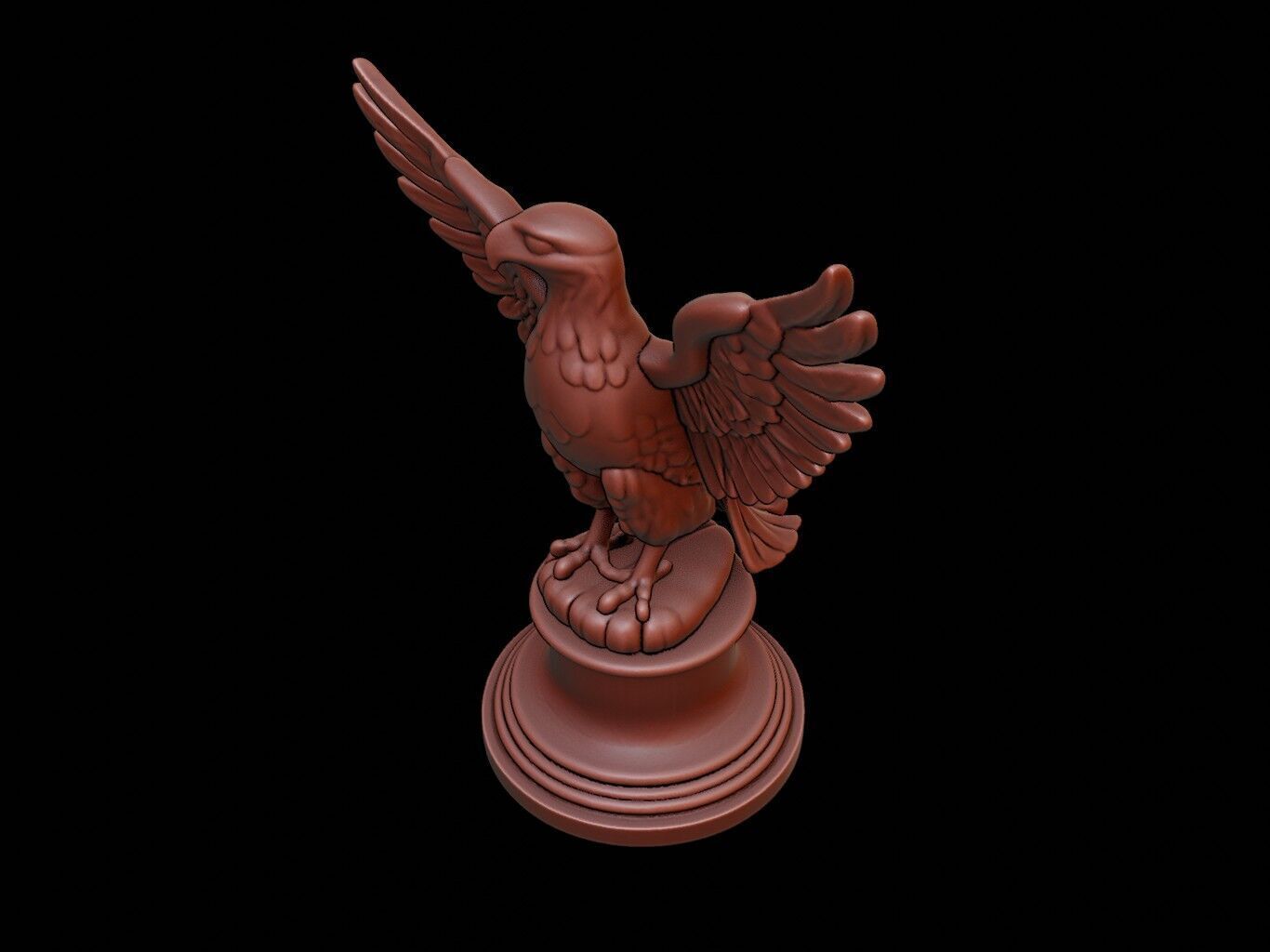 Eagle Animal Figure Printable 3D print model_1