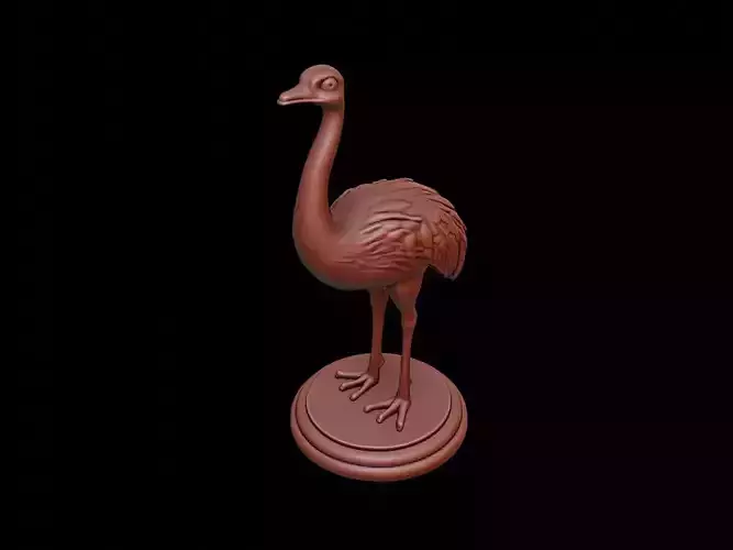 Emu Animal Figure Printable 3D print model