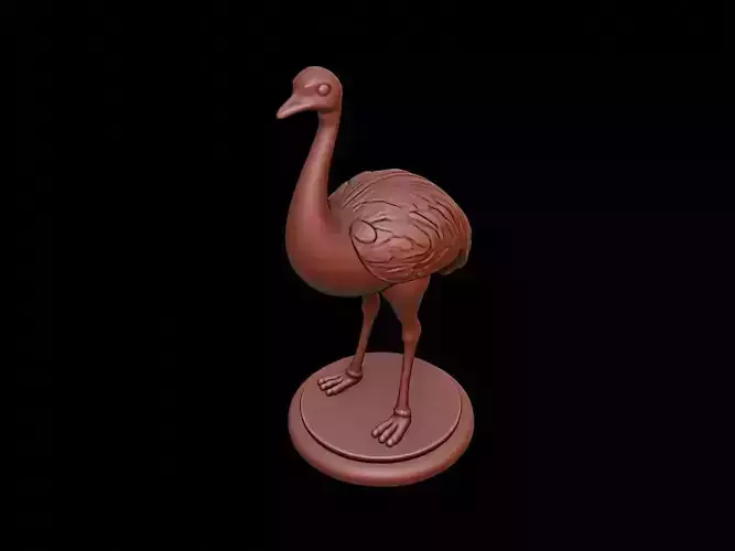 Emu Animal Figure Printable 3D print model