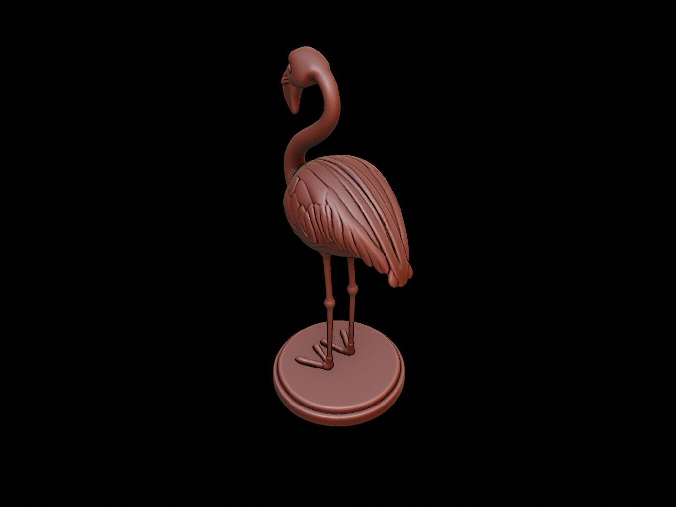 Flamingo Animal Figure Printable 3D print model_1