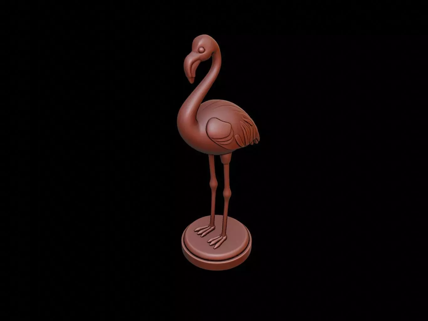 Flamingo Animal Figure Printable 3D print model