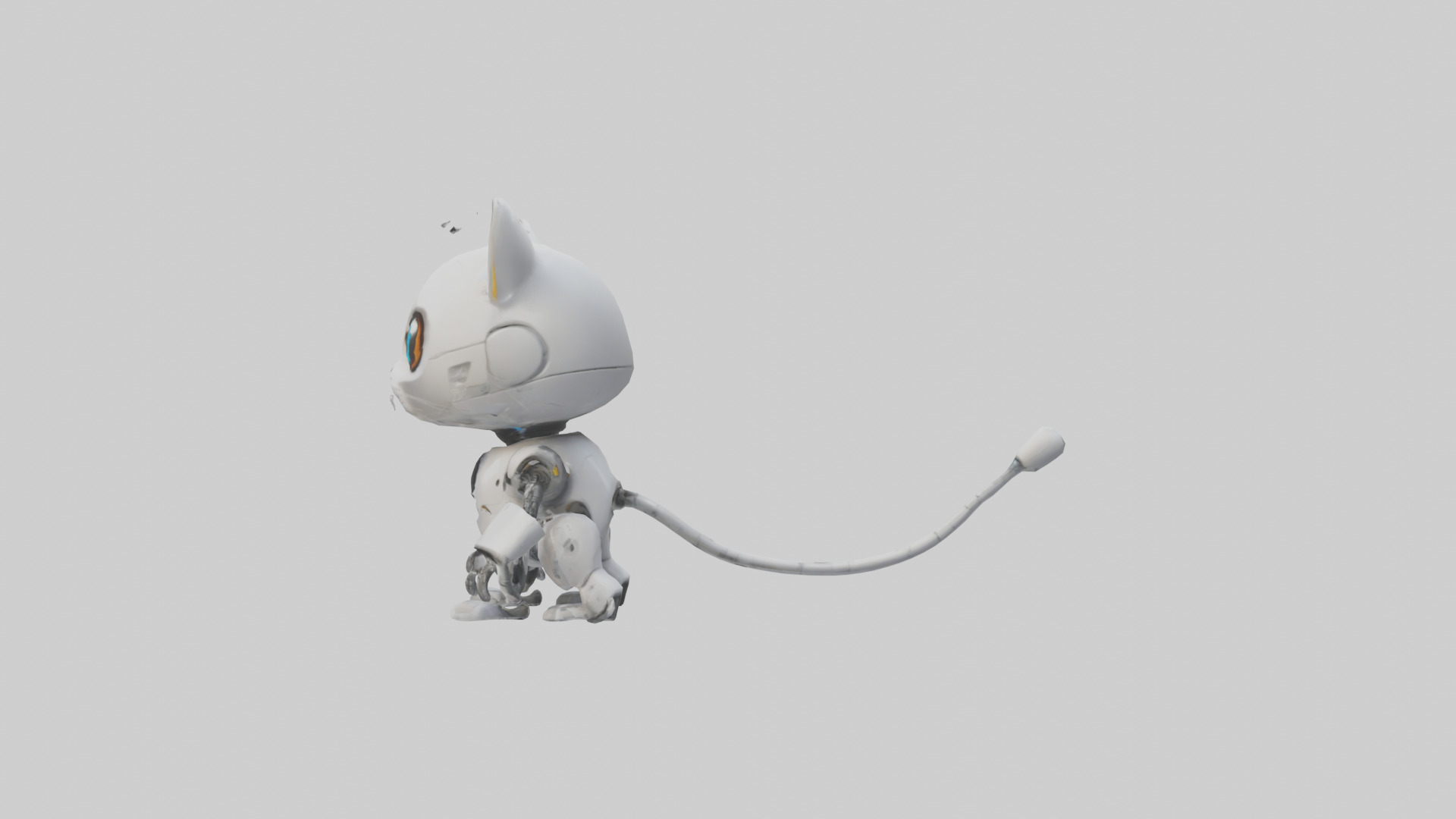 Cartoon Robot Cat model 3D model_12