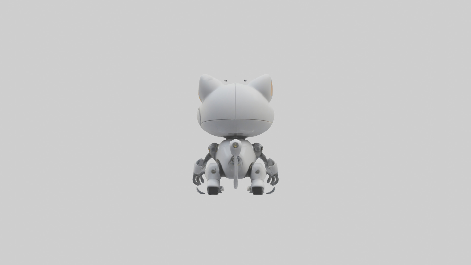 Cartoon Robot Cat model 3D model_3