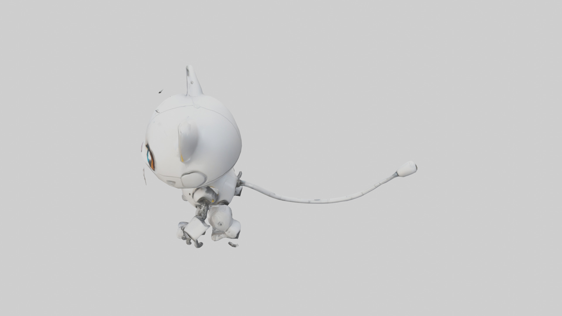 Cartoon Robot Cat model 3D model_17