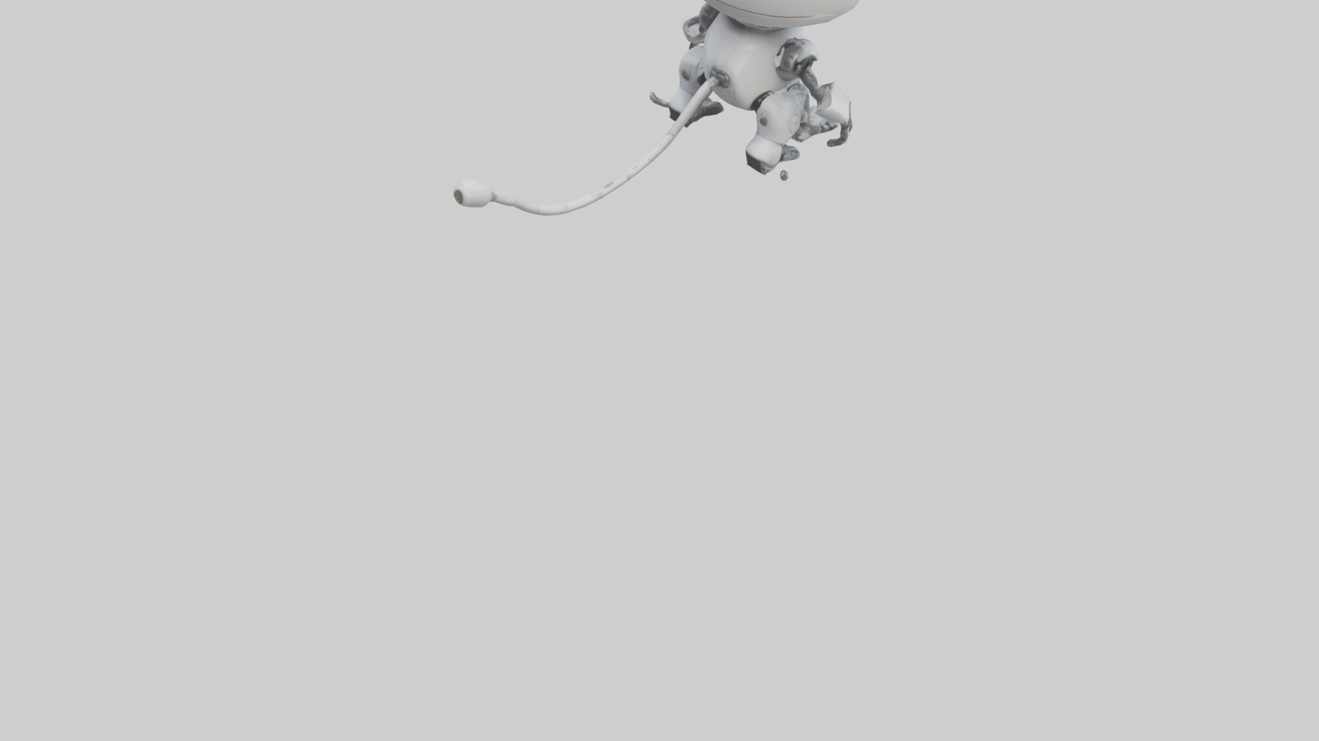Cartoon Robot Cat model 3D model_7