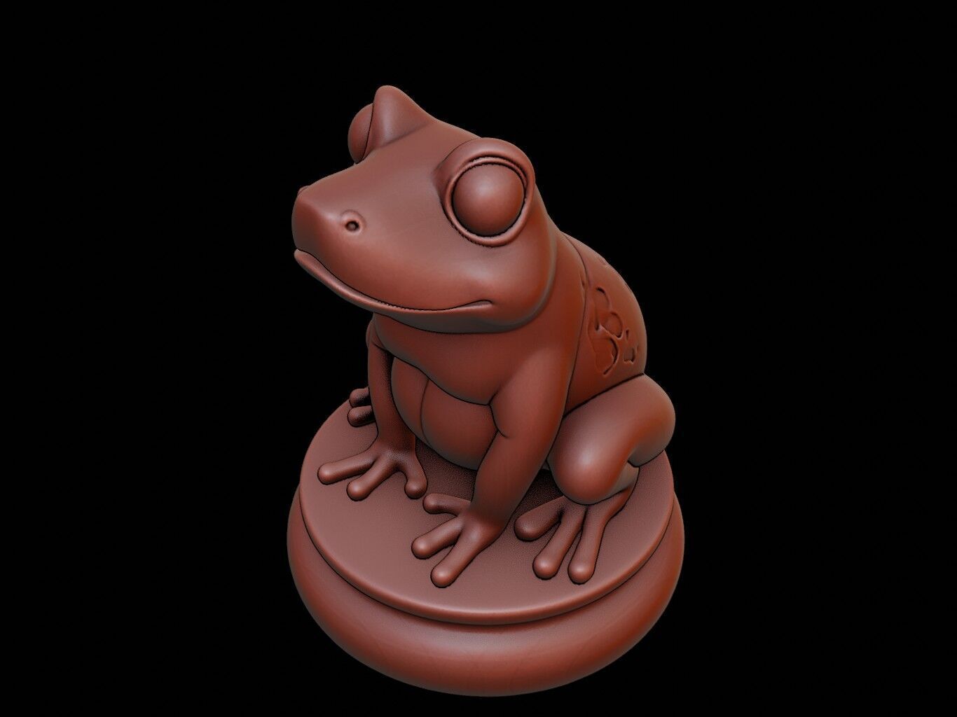 Frog Figure Printable 3D print model_1
