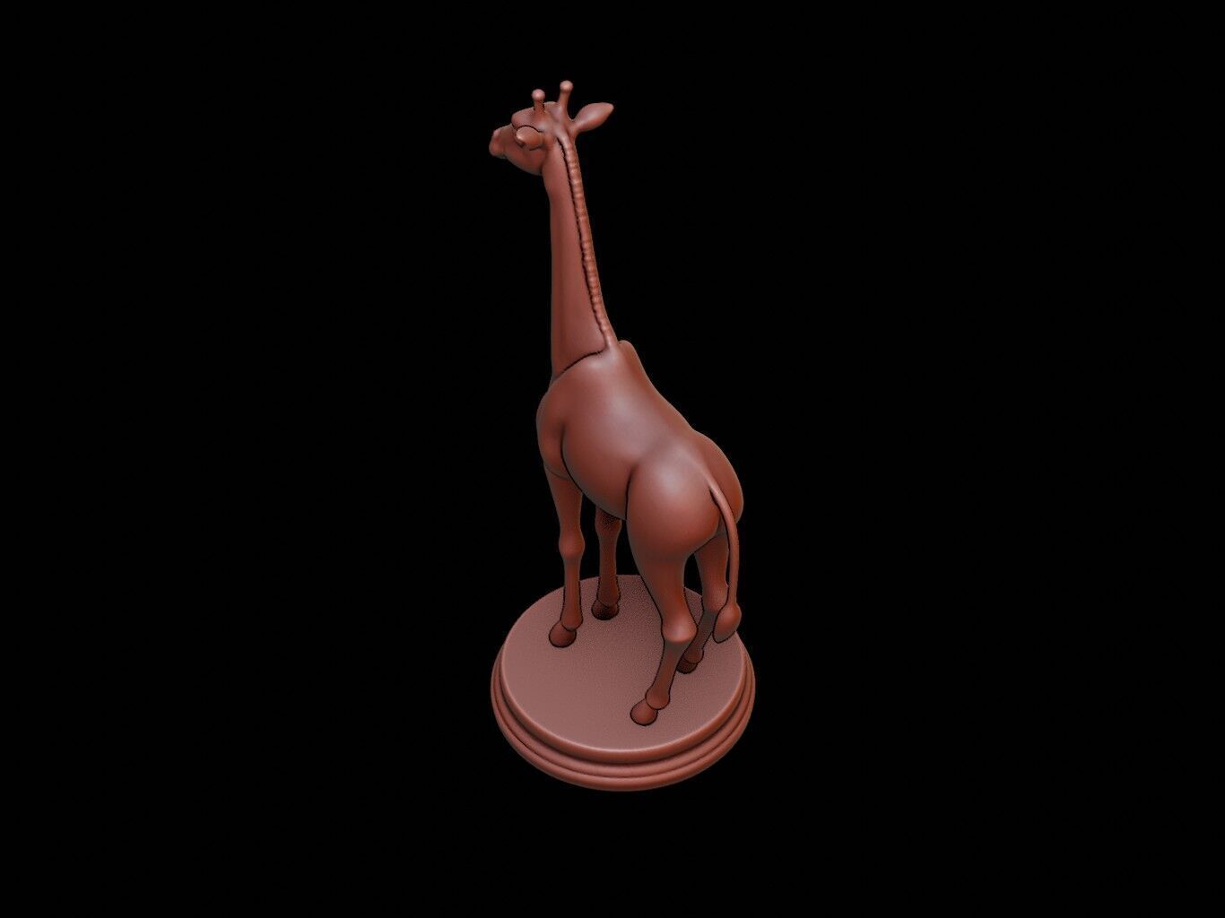 Giraffe Figure Printable 3D print model_1