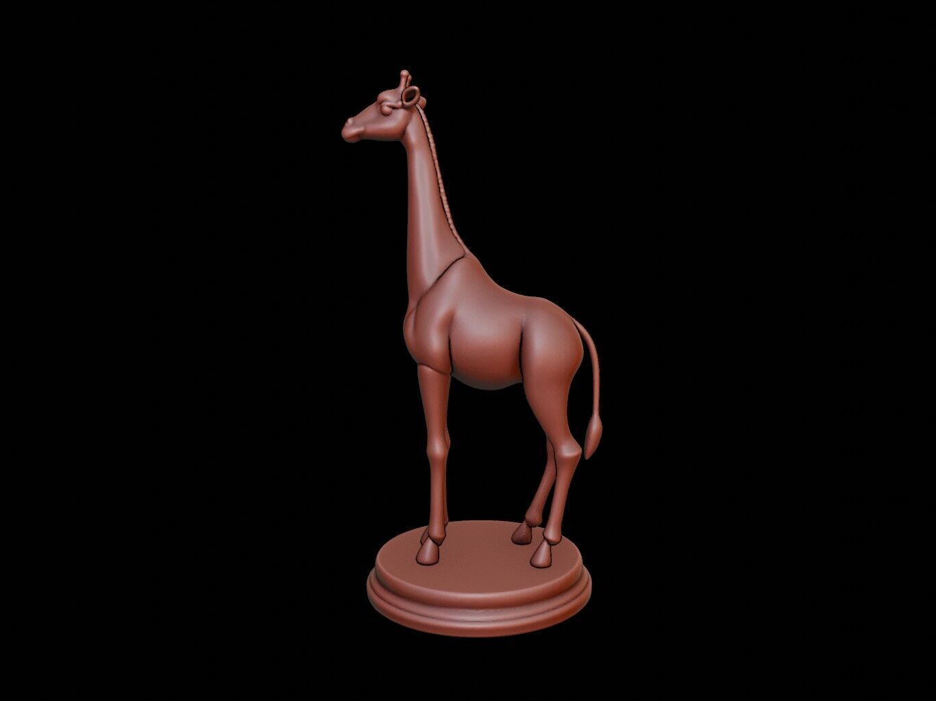 Giraffe Figure Printable 3D print model_2