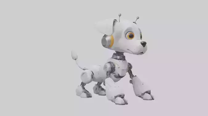 Cartoon Robot Dog model