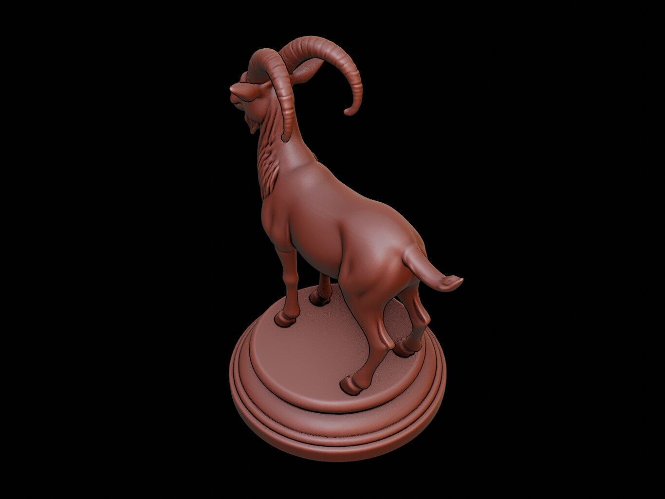 Goat Figure Printable 3D print model_1