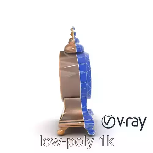 Vintage Ornate Antique Clock model pack