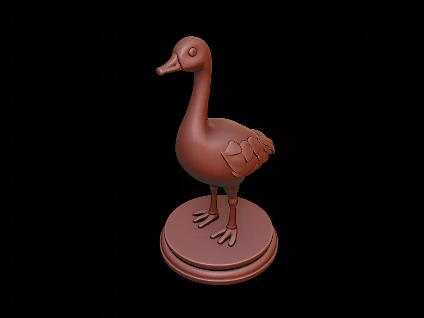 Goose Figure Printable 3D print model_0