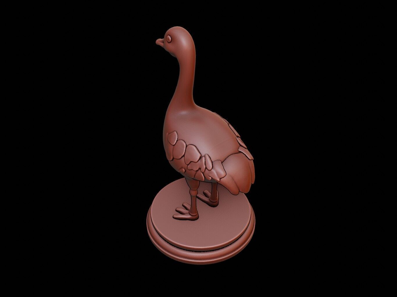 Goose Figure Printable 3D print model_1