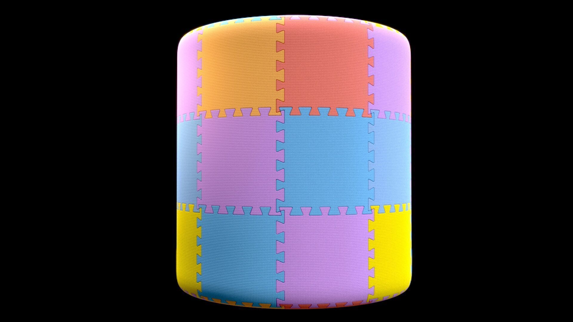 Texture Foam Floor Puzzle Substance PBR material and textures VR / AR ...