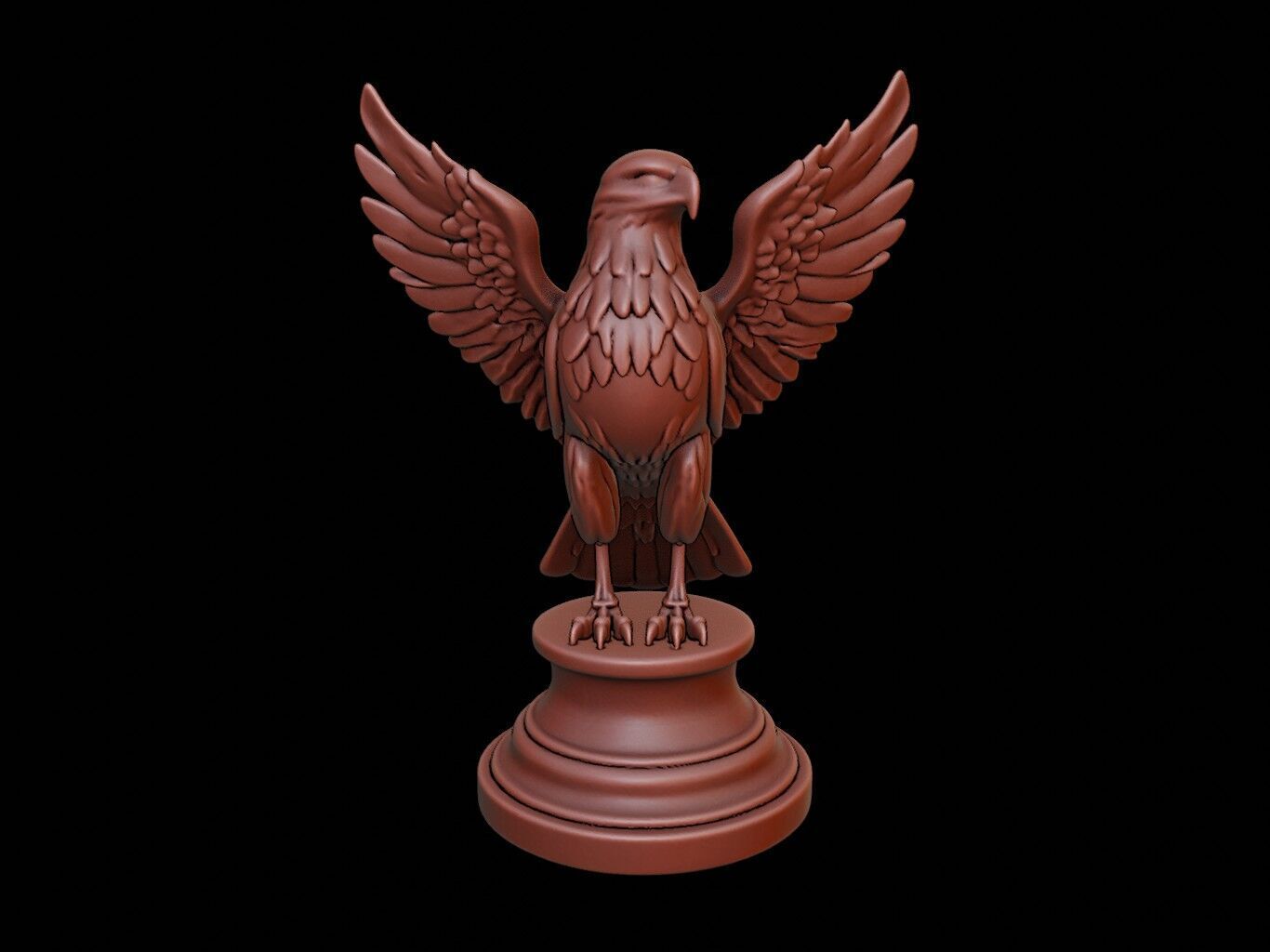 Hawk Figure Printable 3D print model_2