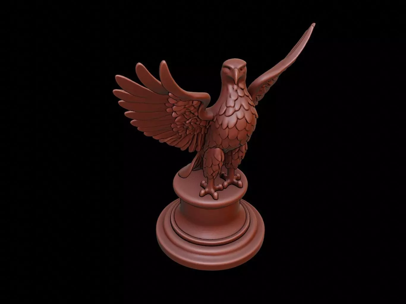 Hawk Figure Printable 3D print model_0