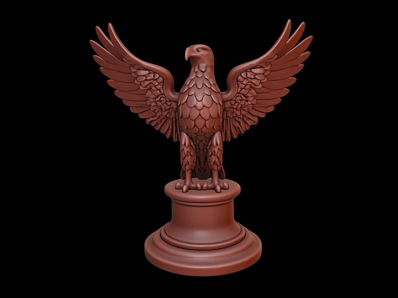 Hawk Figure Printable 3D print model_2