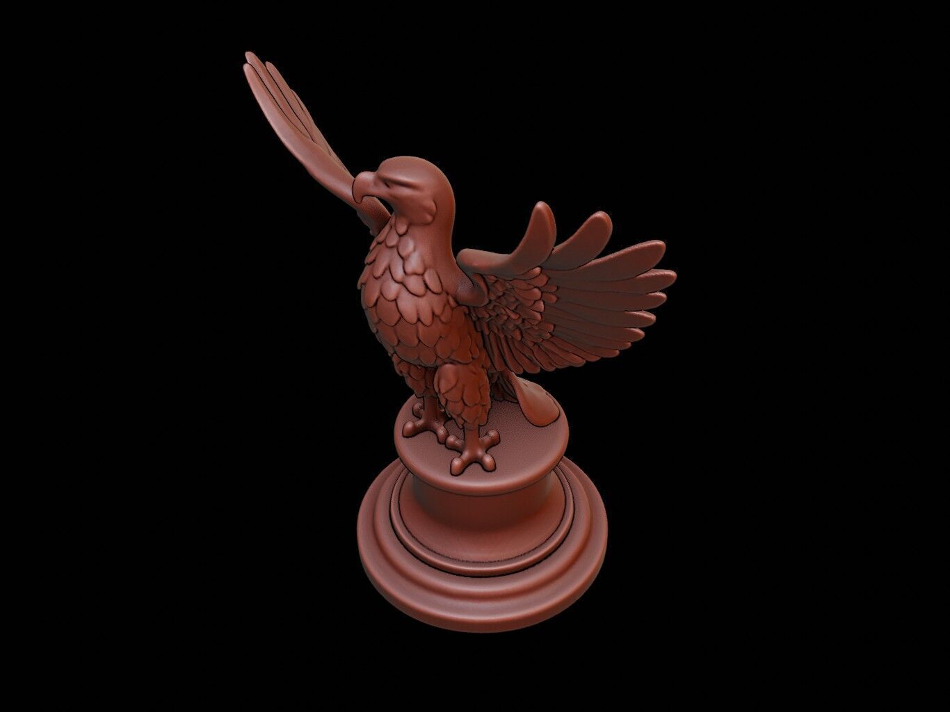 Hawk Figure Printable 3D print model_1